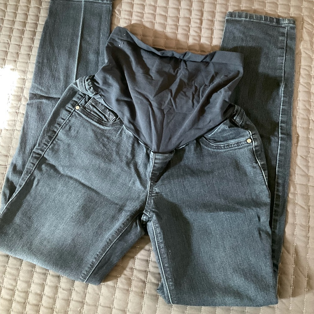 Fade to Blue Maternity Black Skinny Jeans Medium